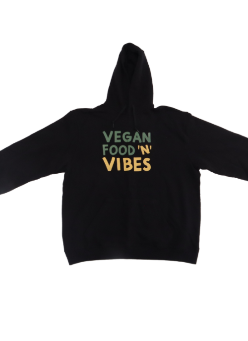 Vegan Food N Vibes Hoody Black